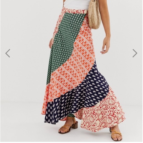 free people medley maxi skirt